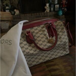 Michael Kors Red and Tan Women's Bag